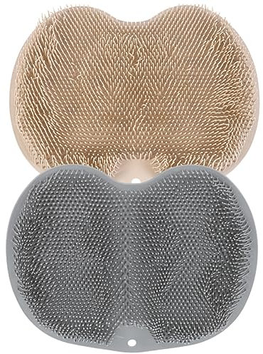 FRCOLOR 2pièces Brosse De Bain Multifonctionnelle Pour Nettoyer Tapis De Antidérapant Tpe Pour Confort Optimal