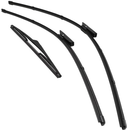 Pares D'Essuie-glace Réglées pour Scenic 3, Nettoyage Efficace des Lames D'Essuie-glace de Nettoyage Efficace Remplacement des Essuie-glace pour Grand Scenic 3 2009 à 2016 avec