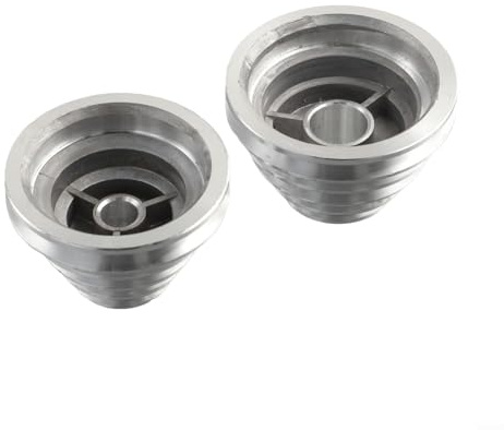 Pagoden-Riemenscheibe, Tischbohrmaschine, Aluminium-Getrieberad für V-förmige Riemenscheibe, Zahnriemen, 4–5 Schritte, Geschwindigkeitsregelung, 14 mm/22 mm (2-teiliges Set)