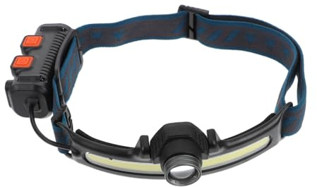 EXAOMBLE Linterna Frontal Recargable LED Cob Xpg, Luz Portátil de Pesca Nocturna, Batería Usb, Resistente al Agua, Tamaño Compacto, Adecuado para Camping, Ciclismo y Trabajo Nocturno