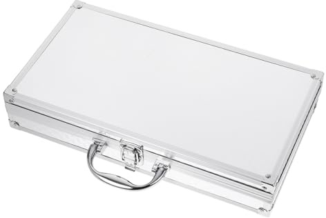 Milisten Malette en Alliage D'aluminium Petite Taille Fermoir Sécurisé, Boîtier Métallique Robuste, Mallette Portable Bureau, L'école Voyages