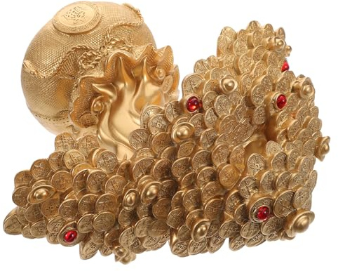 FCXDMY Albero dei Soldi Cinese Stile Bonsai Resina Artigianale Ornamento in Oro Decorazioni per Il Desktop