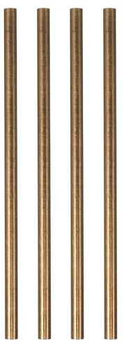 MOBUTOFU Varillas de Pasador de Cobre de 100 MM para Mangos de Cuchillo, Remaches Macizos 4 MM, 4 Piezas, Sujetadores para Fabricación y Reparación en Bricolaje