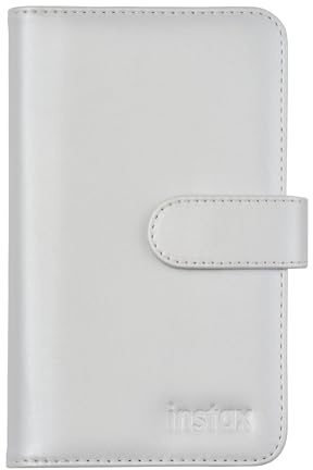 FUJIFILM instax™ mini Album | Fotoalbum für 108 instax mini Sofortbilder – Gepolstertes Einsteckalbum für Fotos im Format 86 x 54 mm | Clay-White