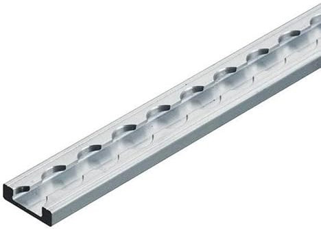 Binario per airline, profilo angolare, 1 metro per il fissaggio del carico.