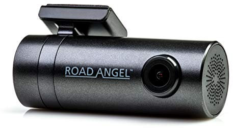 Road Angel Halo Go Dash Cam, 1080p 130° Camera with Super Night View, Built-In Wi-Fi, Winter Mode When Using Halo Drive/Go Hard Wire Kit, Black