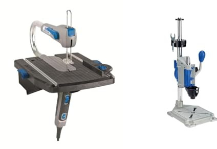 Dremel Moto-Saw MS20-1/5 Sierra Calar Estacionaria (70 W, 1 Complemento, 5 Accesorios) con Workstation