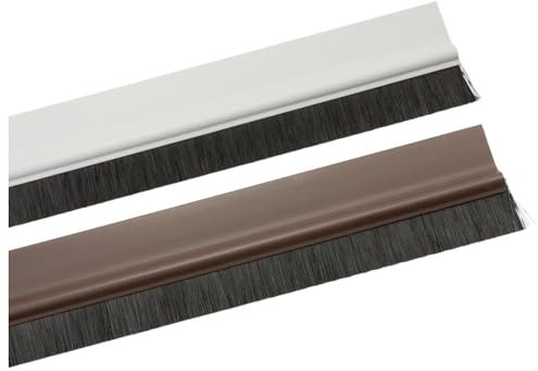 Dönges Joint de porte / sol en plastique, couleur marron (joint de porte, isolation intérieure, protection contre les nuisibles, protection thermique, plancher de porte, courants d'air, joint à