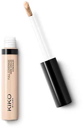 KIKO Milano Full Coverage Dark Circles Concealer 02 | Flüssig-Concealer Für Die Augenpartie Und Das Gesicht Mit Hoher Deckkraft