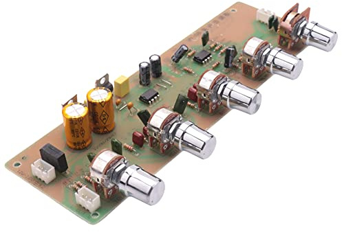 Qiaohome 1 PCS Hifi Audio Preamplifier Board 2.0 Midrange Treble Balance Adjustable Audio Preamp Board with Tone Control