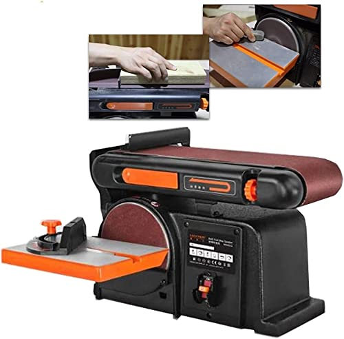 Multifunctional Abrasive Belt Machine Sandpaper Machine Desktop Sanding Machine Woodworking Abrasive Belt Sander Polishing Easy Operation