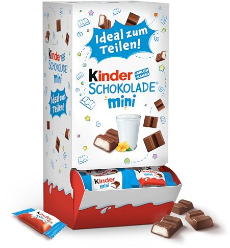 kinder Schokolade Mini - Süßigkeiten-Box, Großpackung zum Teilen, 900g