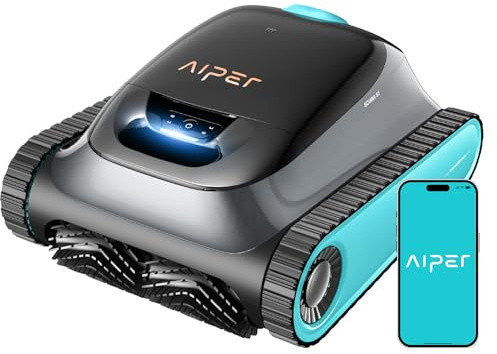 (2026 Upgrade) AIPER Scuba S1 Poolroboter Boden und Wand, Wasserlinienreinigung, Doppelfiltration, 270 Min Laufzeit, Intelligente Navigation, App-Steuerung & OTA-Updates für Einbau- und Aufstellpools