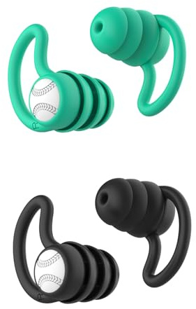 Tappi per le orecchie da nuoto per adulti, impermeabili, riutilizzabili, in morbido silicone, per doccia, nuoto, surf, snorkeling e altri sport acquatici (2 paia)