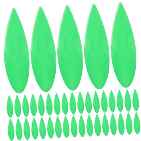 CONGARTENO 50piezas Pelador De Kiwi Cuchara De Plástico Cortador De Fruta De Cocina Para Herramienta Para Partir Frutas Cuchara Peladora De Cocina Para Cortar y Pelar Kiwis De Forma Rápida y