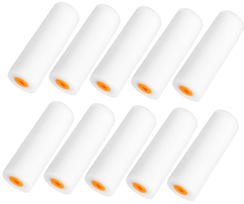 NUOBESTY 10piezas Cepillo De Pequeño De Rodillos De Pintura De Esponja Para Paredes Casas Texturas Herramienta De Pintura