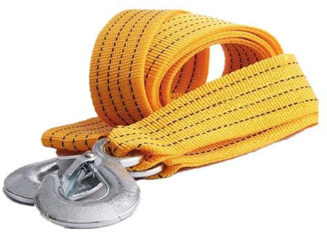 Cinta Remolque Correa de Remolque for Coche de Alta Resistencia de 4 m, Correa de Nailon de 3 toneladas con Gancho de Metal Resistente for Remolque.