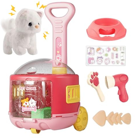 Jingmiger Electronic Pets - Juguete electrónico interactivo | peluches para juegos de rol niños pequeños cumpleaños niñas