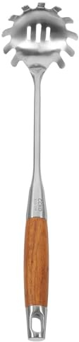 Alipis Cuillère à Spaghetti en Acier Inoxydable 304 Perforée Taille Moyenne Ustensile Cuisine Léger et Résistant Passoire à Pâtes Polyvalente pour Cuisson et Service Outil pour