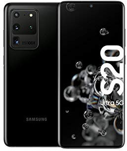 Samsung Galaxy S20 Ultra 5G - 128 GB di memoria, 12 GB di RAM, Hybrid Sim, Nero [Versione tedesca]