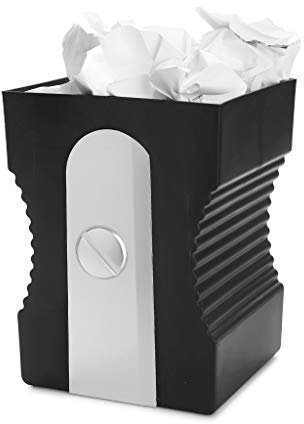 Balvi Cestino carta Sharpener Colore nero Cestino per raccolta differenziata complemento perfetto per