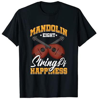 Joueur Mandoline Instruments Cordes Bluegrass Musicien T-Shirt