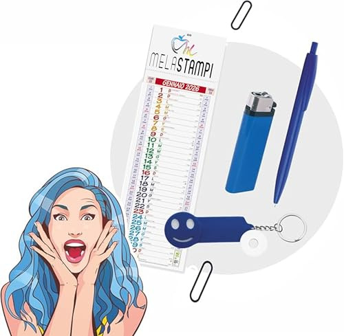 combo 200 Pezzi per la pubblicità a 360° 50 calendari 50 penne 50 portachiavi e 50 accendini Penne personalizzate accendini portachiavi calendari Personalizzati stampa colori gadget aziendali promo