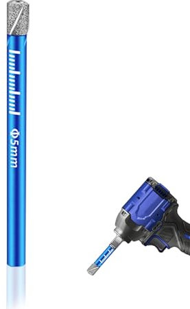 Punte Diamantate Gres Porcellana 5mm Punte Diamantate per Trapano, Gres, Piastrelle, Vetro, Ceramica, Pietra, Porcellana, Smerigliatrici Angolari