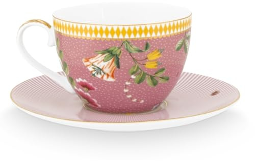 Pip Studio La Majorelle Tasse mit Untertasse pink 0,28 l