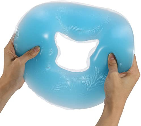 Ejoyous Silikon Gesichtskissen, Gelkissen Massageliege Massage Gelkissen Spa Kissen Gel Gesichtsauflage Kopfkissen Weiche Massage Gesicht Entspannen Kissen Kopfstütze Überlagerungs Gesicht