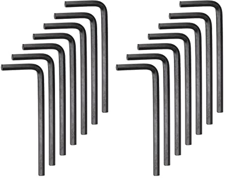 sourcing map 30pcs Hex Key Wrench 4mm Metric CR-V L Shaped Hexagon Head Repairing Tool
