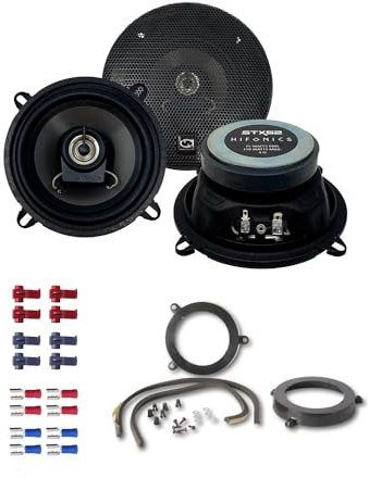 Auto Lautsprecher Boxen 13cm 2 Wege Koax 300 Watt Hifonics STX-52 passend für Mercedes C-Klasse (W203) 2000-2008 Türen Heck