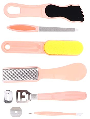 minkissy 8 Piezas Eliminador de Callos para Pies, Lijadora para Capa Muerta, Herramienta de Pedicura Portátil