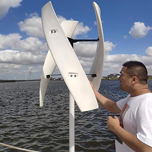 5000w/9000w Inget brus Vertikal Magnetisk Levitation Upprätt vindkraftverk, med vattentät laddningskontroll 3 blad för hemmabruk Vertikal axel vindturbin för hemmacamping,5000W-48V