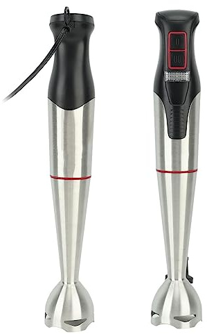 Batidora De Mano 800W Acero Inoxidable Multiusos Mezcladora De Inmersión Con Cuchilla Profesional Para Sopas Y Alimentos Para Bebés Diseño Antisalpicaduras Y Fácil Limpieza
