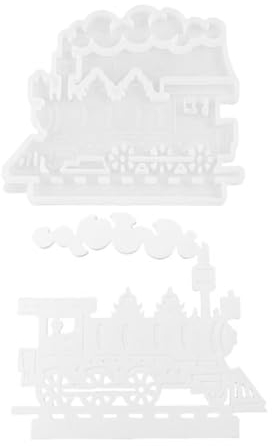 Moule en silicone en forme de train, moules à gâteaux en forme de train pour la cuisson | Moules d’ornement de train à vapeur,Moules en Silicone pour bricolage, moule de plâtre en béton,