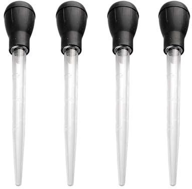 EPCDBBRT 4 Piece BBQ Dripper, Large Pipette, Large Syringe, Cooking Dropper, Turkey Basting Set