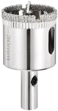 PATIKIL 1-3/16 30mm Diamond Hole Saw with Center Drill Bit for Glass