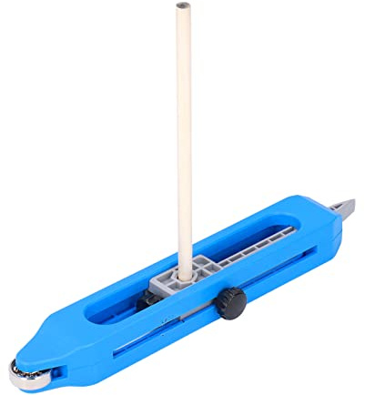 HUSHUI Herramienta de Trazado de Contorno, Duplicador de Perfiles de Forma Irregular con Punta Puntiaguda y Polea para Carpintería, Pisos, Plomería, Baño, Marcado de Paneles