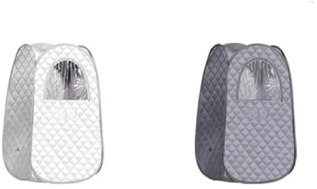 Sauna de vapor, Home Spa Sauna Vaporera Plegable Saunas Tienda Con Generador de Vapor 3L y 1000W Habitaciones Portátiles De Cuerpo Completo Personal,Para el hogar(Grey/Set)