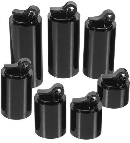 JECOMPRIS Espositore per Anelli in Acrilico Nero, Supporto Cilindrico | Set da 1 Pezzo, per Casa e Bancone, Supporto per Anelli, Conservazione Ordinata, Colore Nero