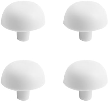 Paracolpi WC Ad Incastro Tondi D 17 X H 17 Mm in Plastica – Kit 4 Pezzi, Paracolpo Sedile WC Universale con 1 Piolo, Ricambio Supporti Copriwater