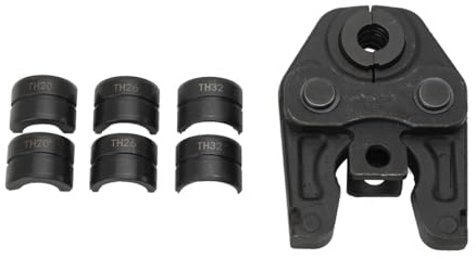 Cozyel Pinza Crimpatrice Manuale per Tubi Compositi con 4 Stampi TH, Pinza a Pressione per Tubo Composito Compatibile PEX PB Alluminio Multistrato, Leggera 2,5 kg per Uso Domestico e Professionale