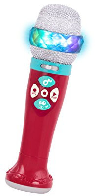 Battat - Microphone pour Spectacle Musical - Micro Karaoké Jouet - Microphone Lumineux et à Changement de Voix - Enregistrement et Lecture - Jouet à Chanter pour Enfants - 3 Ans et +