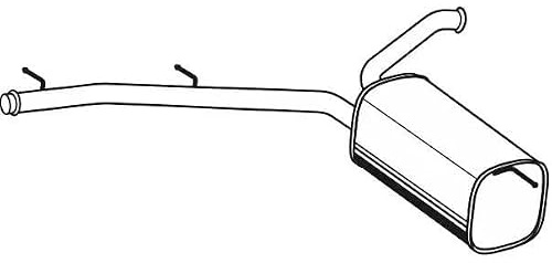VEGAZ CS-289 Mittelschalldämpfer Kompatibel mit CITROËN JUMPY Kasten 173057 9661845180