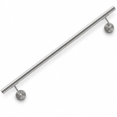 Corrimano diam. 42,4 mm in acciaio inox AISI 304 con finiturasatinata (1100 mm)
