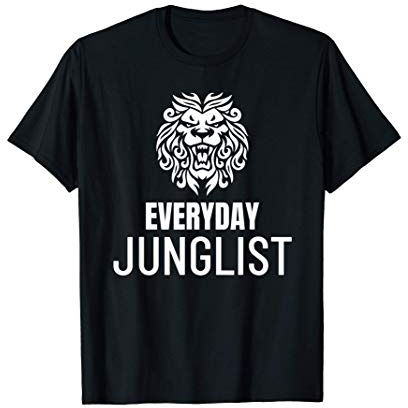 Drum And Bass Lion Jungle 174 BPM DnB Music T-Shirt