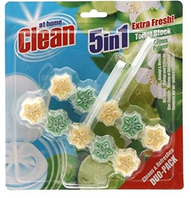 At Home Clean Lot de 6 blocs WC 5 en 1 Citrus Power 2 x 45 g