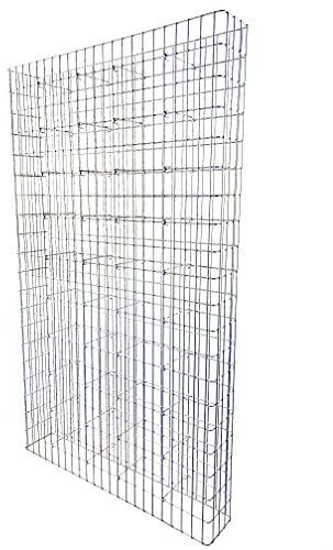 GABIONA - Recinzione per gabbioni (lunghezza x altezza x profondità): 117 x 200 x 22 cm – Robusto muro di gabbione per pietre a partire da 45 mm – Larghezza maglie 5 x 10 cm