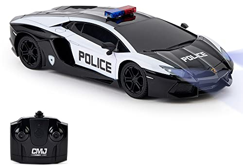 Lamborghini Aventador-Offiziell lizenzierte Fernsteuerung für Kinder mit funktionierenden Lichtern, RC-Modell für Auto 1:24, 27 MHz, LP700-4